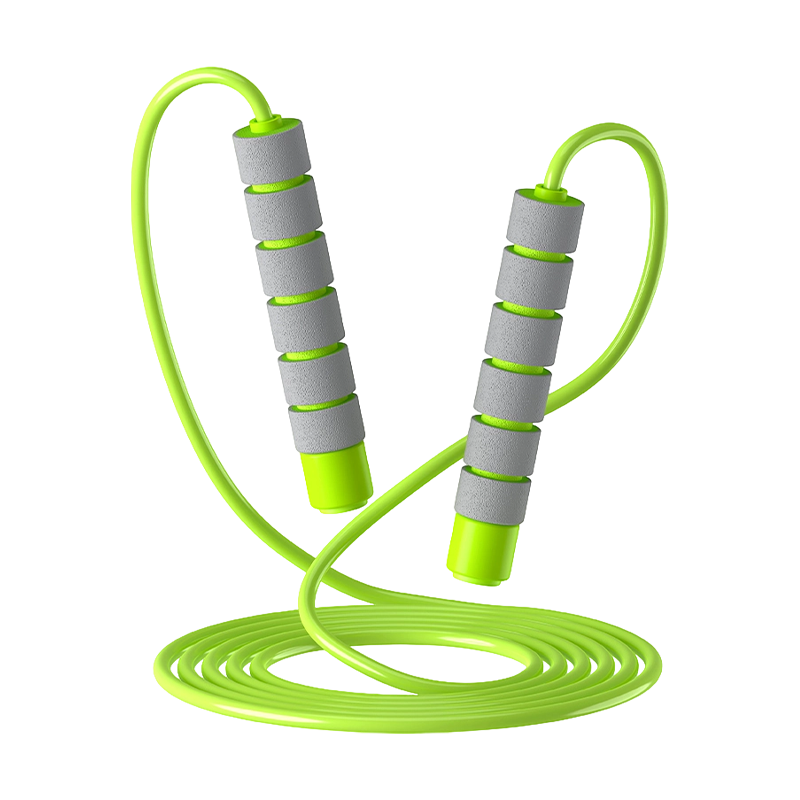 Corde à sauter avec poignée en éponge en PVC TS-1, pour enfants