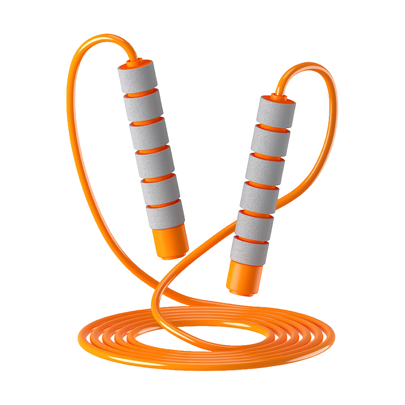 Corde à sauter avec poignée en éponge en PVC TS-1, pour enfants