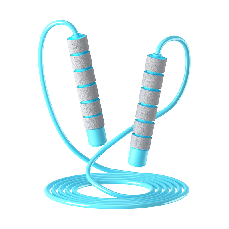 Corde à sauter avec poignée en éponge en PVC TS-1, pour enfants