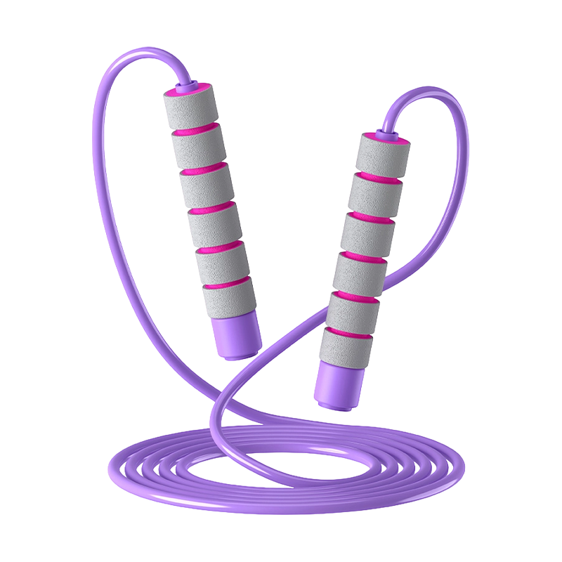 Corde à sauter avec poignée en éponge en PVC TS-1, pour enfants