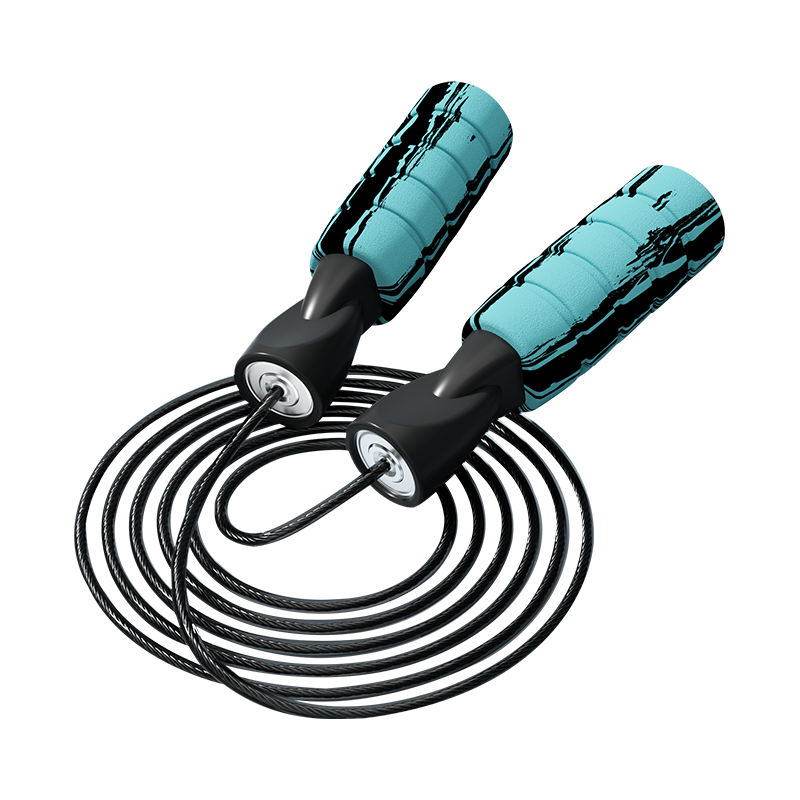 Graffiti de couleur TS-4/corde à sauter à poignée en mousse éponge de couleur unique pour adultes