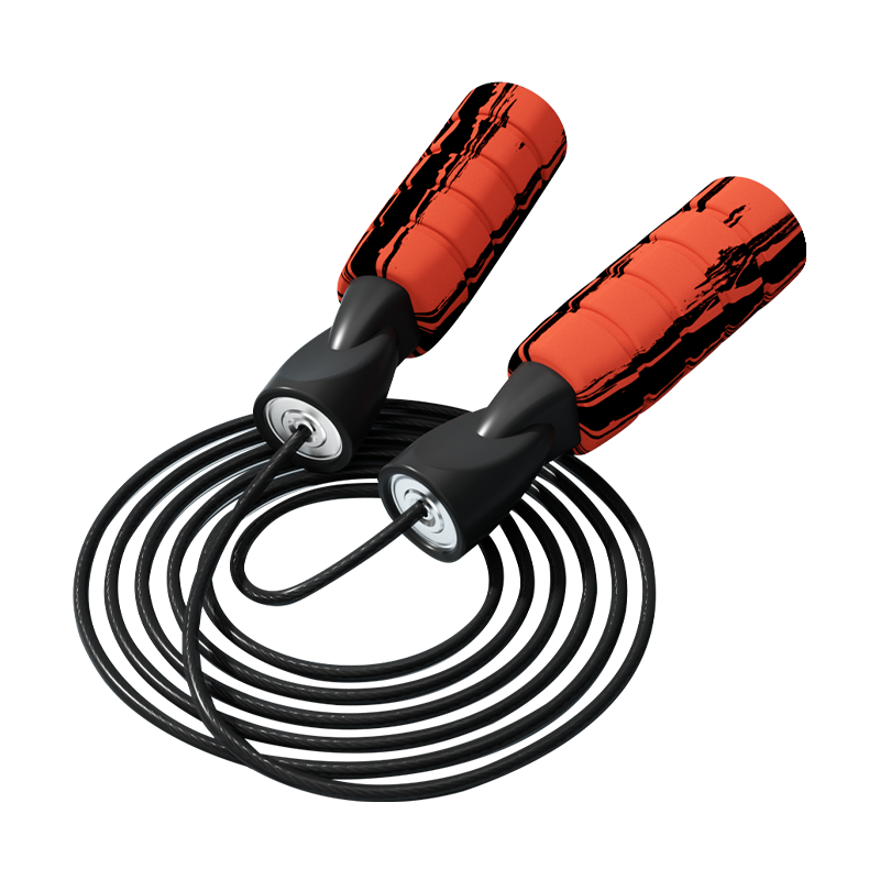 Graffiti de couleur TS-4/corde à sauter à poignée en mousse éponge de couleur unique pour adultes