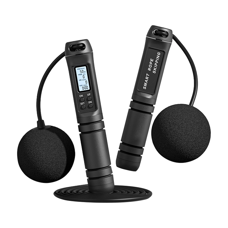 Corde à sauter à comptage électronique avec poignée ABS/mousse TS-45